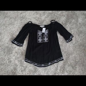 Three quarter sleeve blouse